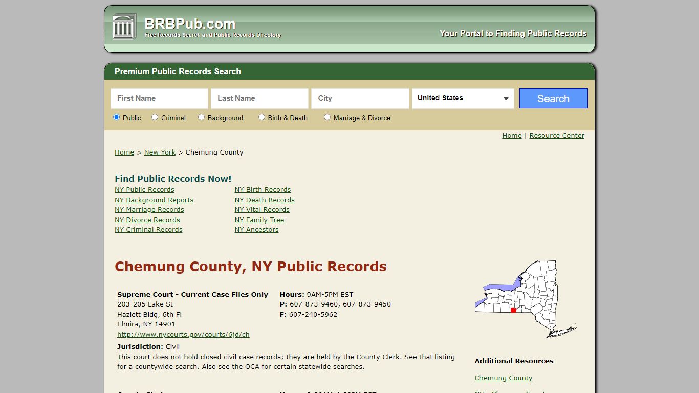 Chemung County Public Records | Search New York Government ...